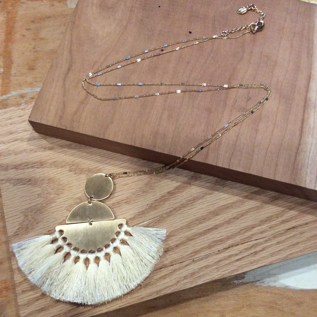 8 Other Reasons Fringe Necklace 22$